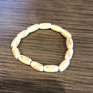Elegant Wood Beaded Bracelet
